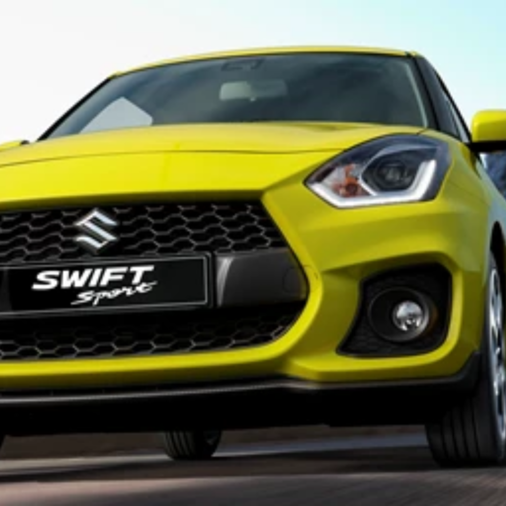 Close up image of front of Suzuki Swift Sport