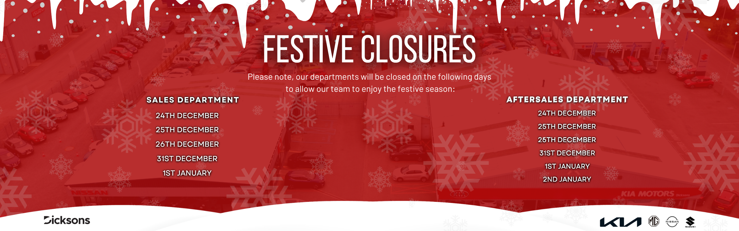 Image of Dicksons Festive Hours