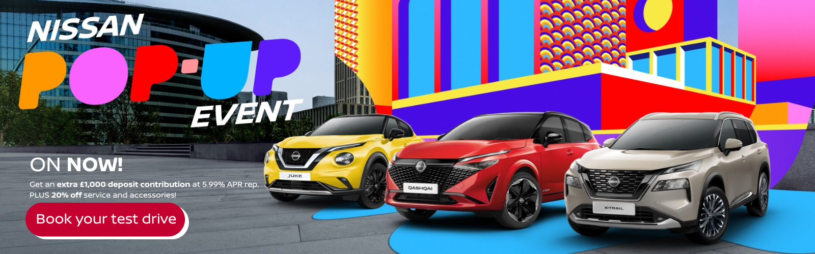 Nissan Pop-Up Event Banner